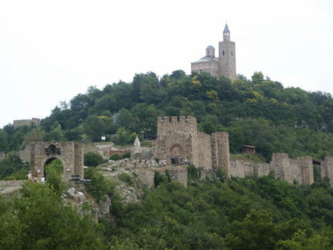 Castle spotlight, Tsarevets Fortress, Bulgaria