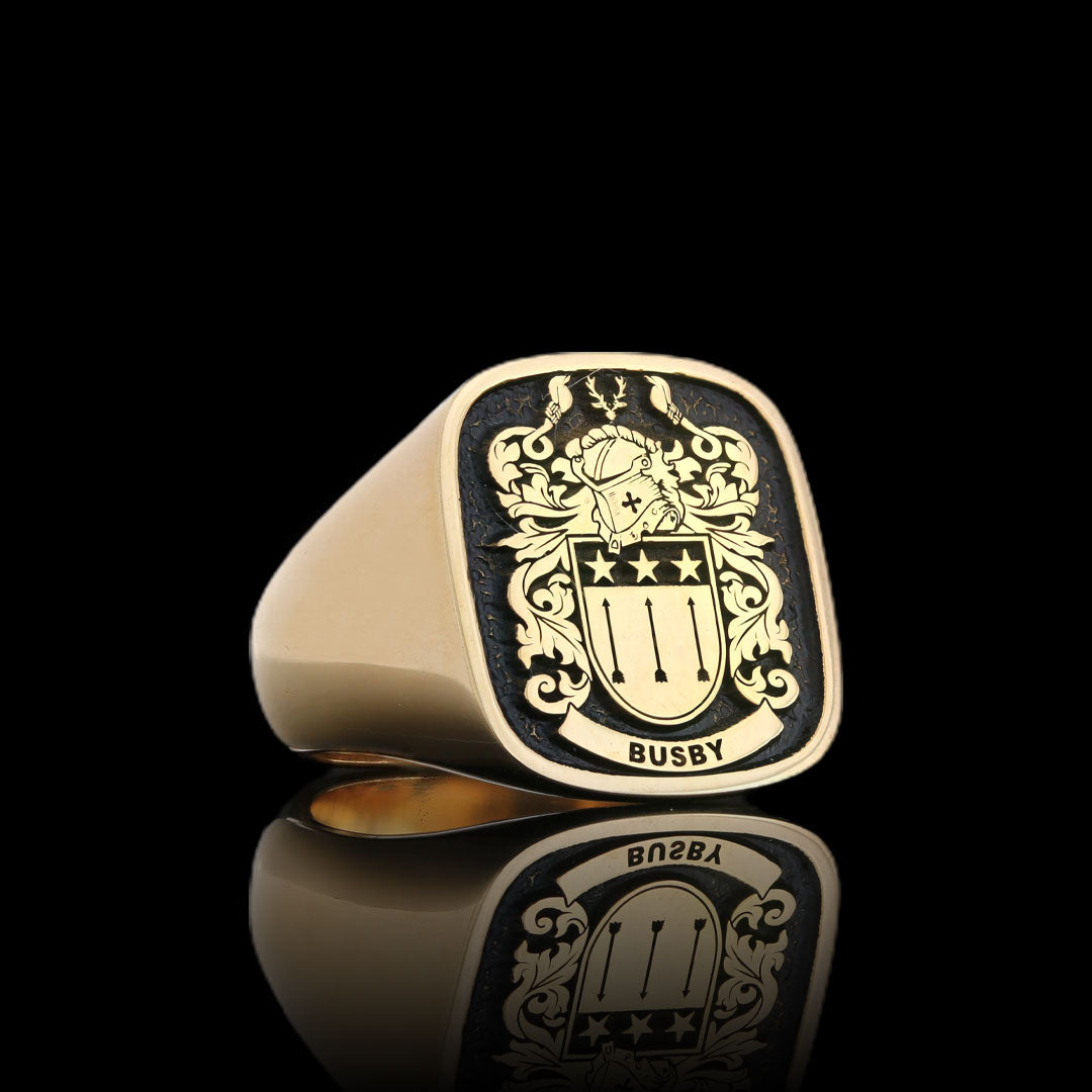 Cadet Crest Ring Square