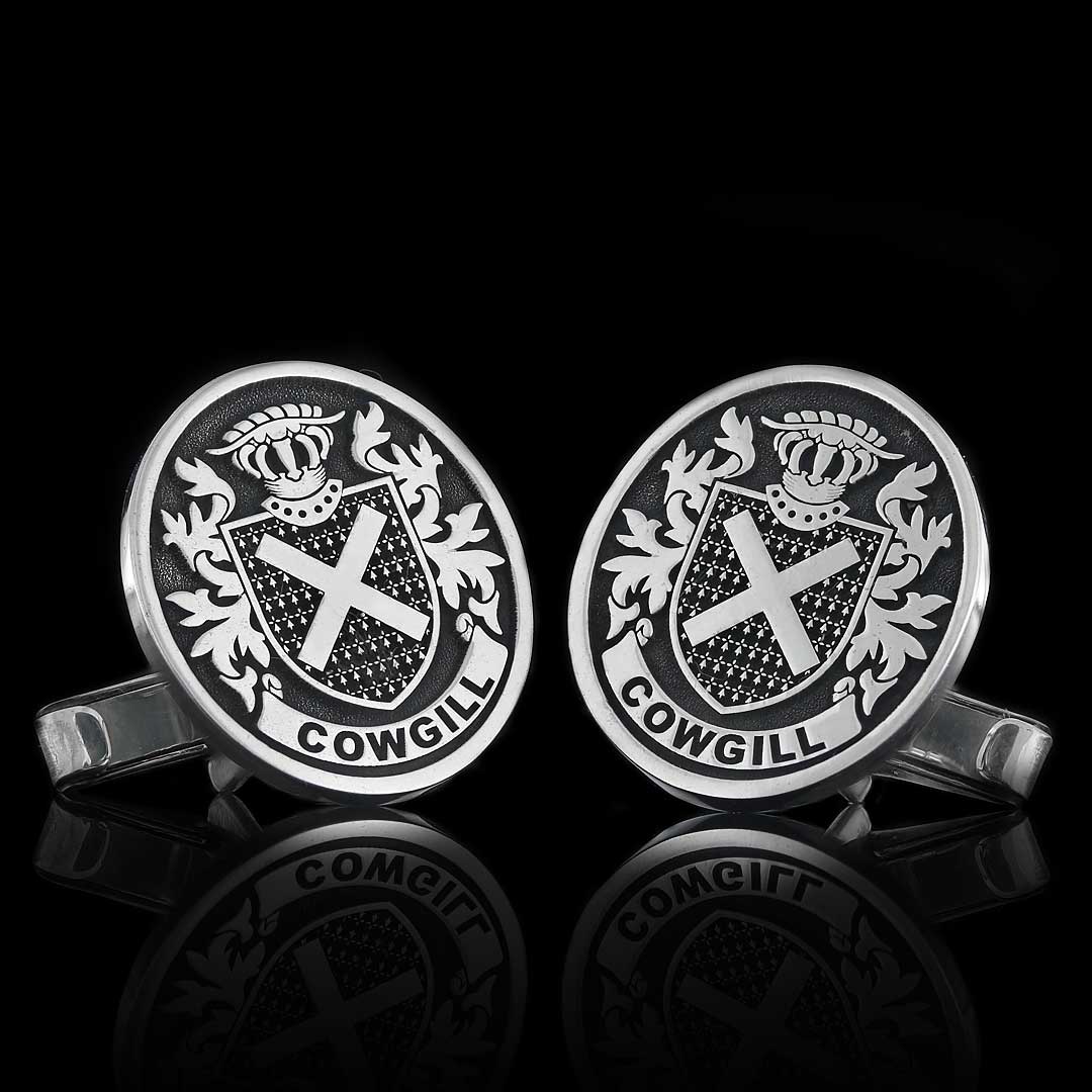 Baron Crest Cufflinks Oval