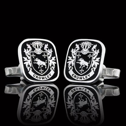 Baron Crest Cufflinks Square