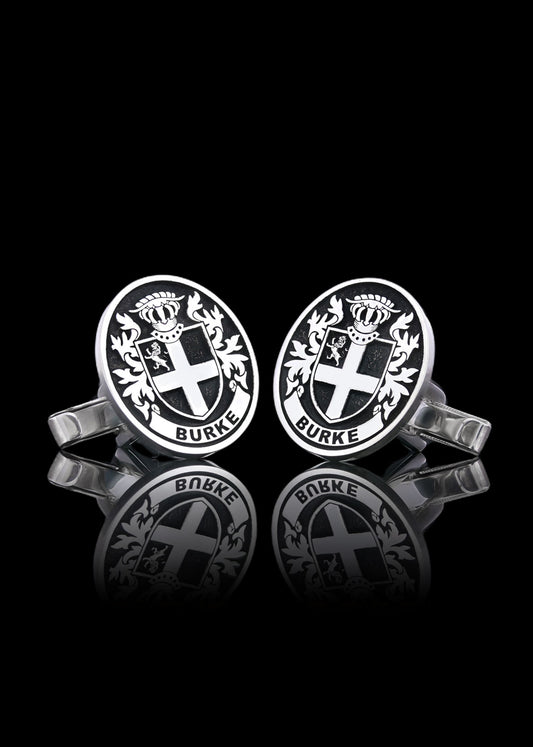 Baron Crest Cufflinks Oval