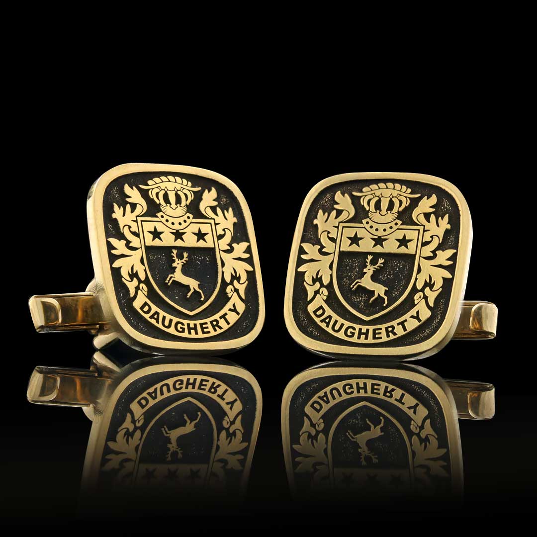 Baron Crest Cufflinks Square