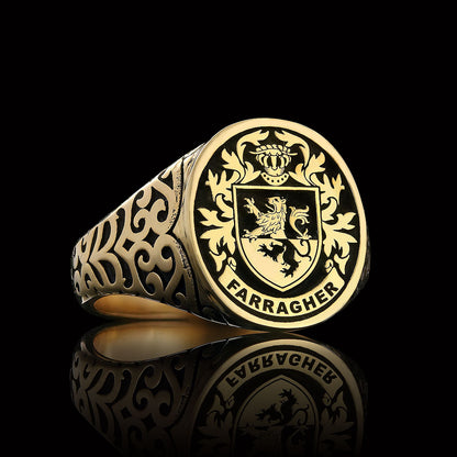 Baroness Crest Ring Oval