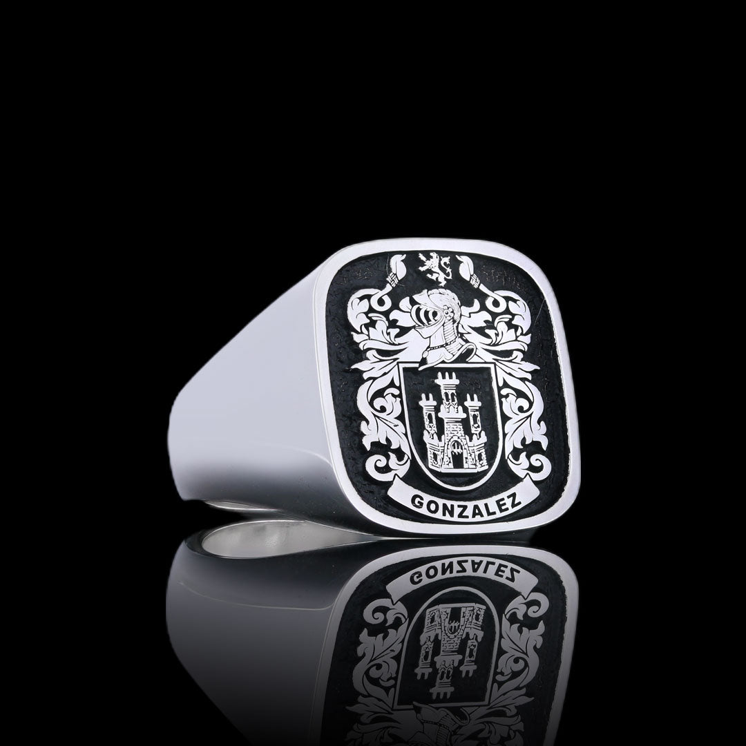 Emperor Crest Ring Square