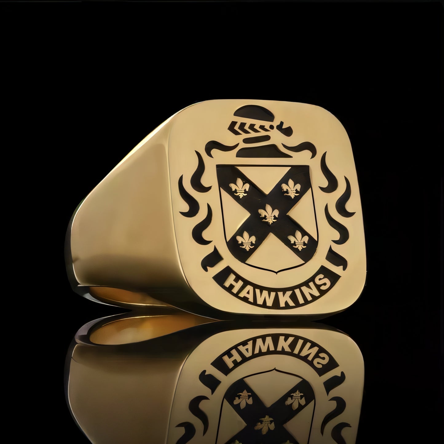 Duke Crest Ring Square