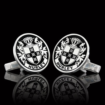 Baron Crest Cufflinks Oval