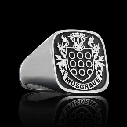 Baron Crest Ring Square