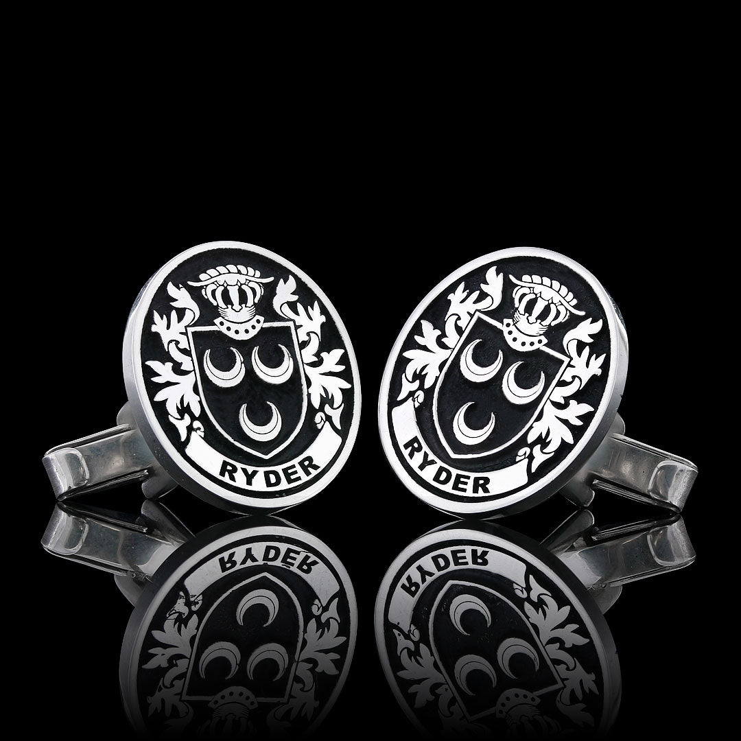 Baron Crest Cufflinks Oval