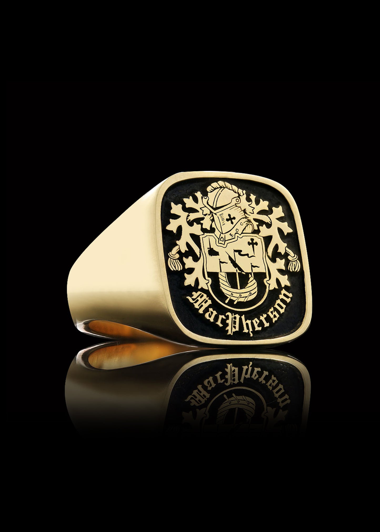 Cadet Crest Ring Square