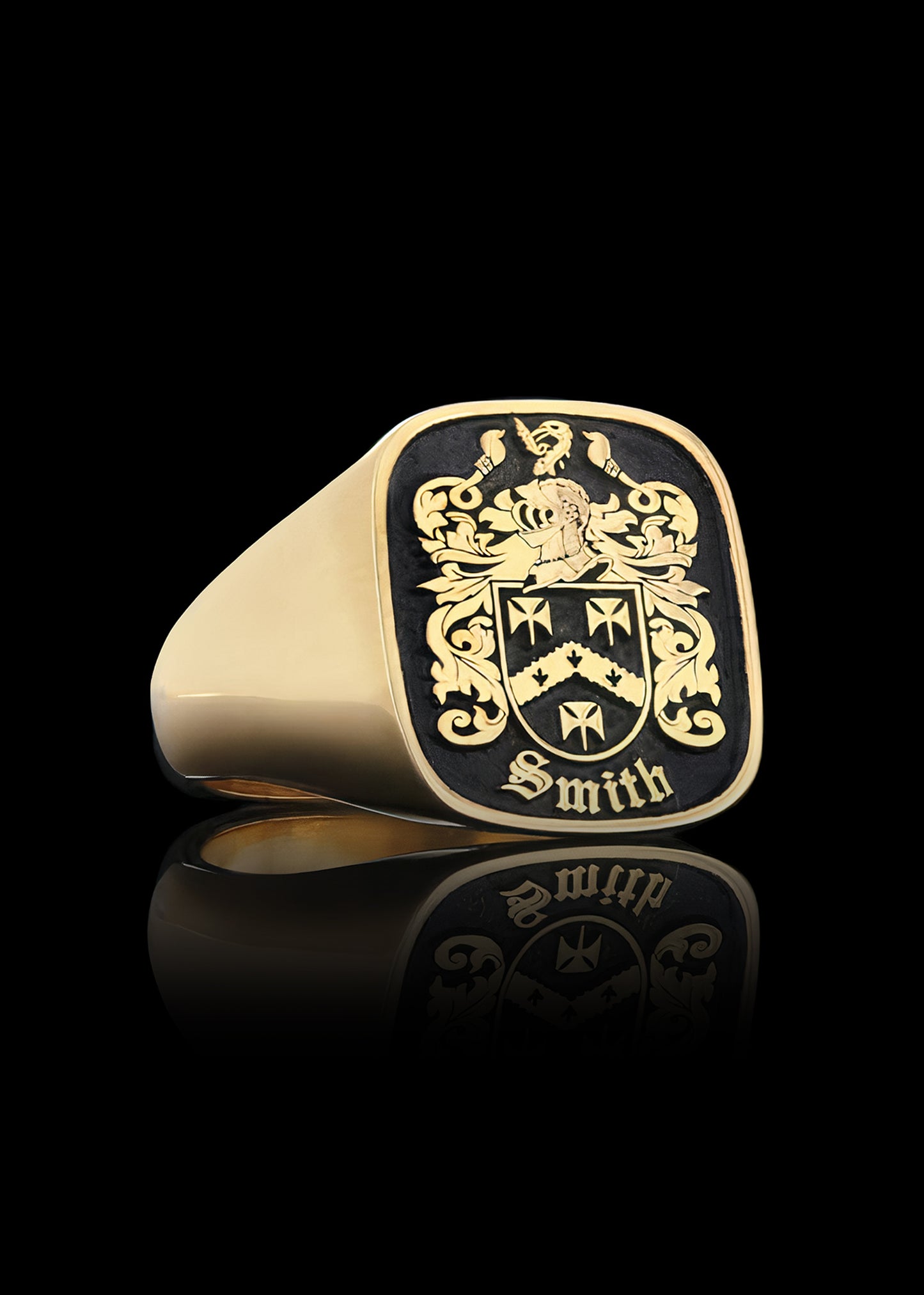 Emperor Crest Ring Square