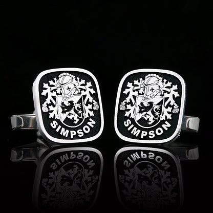 Cadet Crest Cufflinks Square