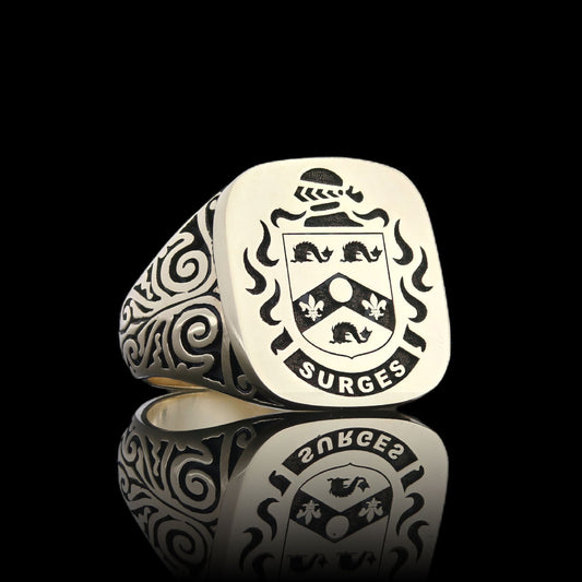 Gold and Silver Ladies Crest Ring