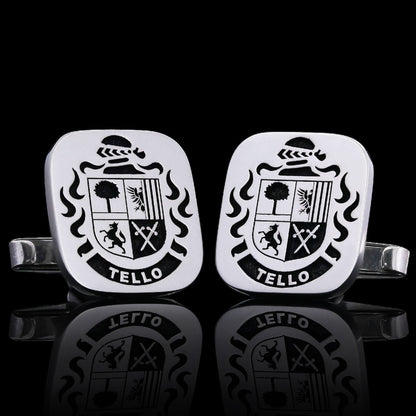 Duke Crest Cufflinks Square