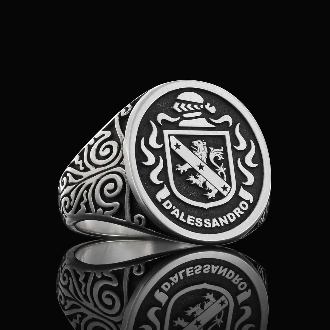 Raised Ladies Crest Ring