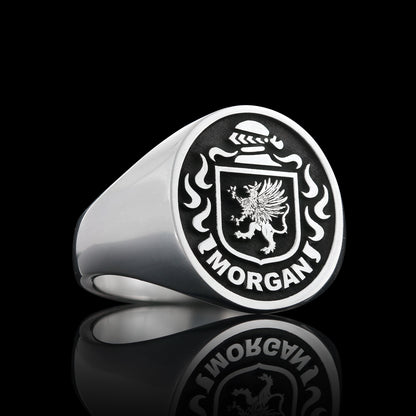 Raised Ladies Crest Ring