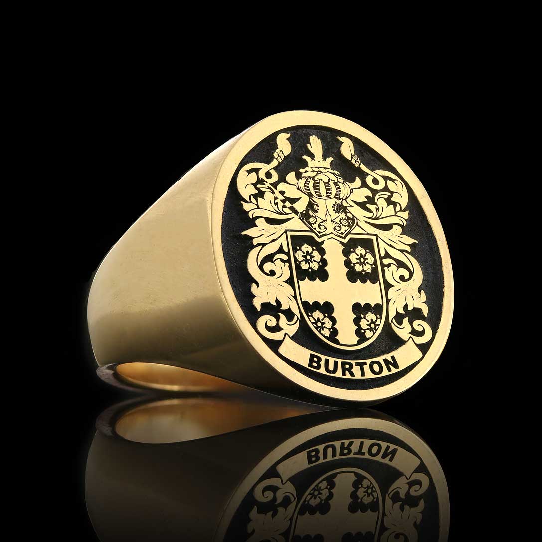 Raised Ladies Crest Ring