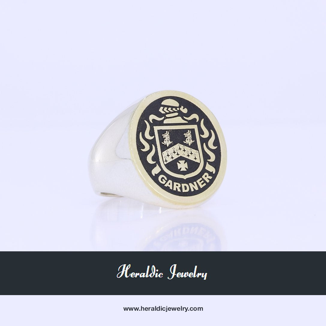 Raised Crest XL Ring